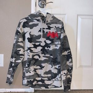 Marshmello black & grey camp hoodie